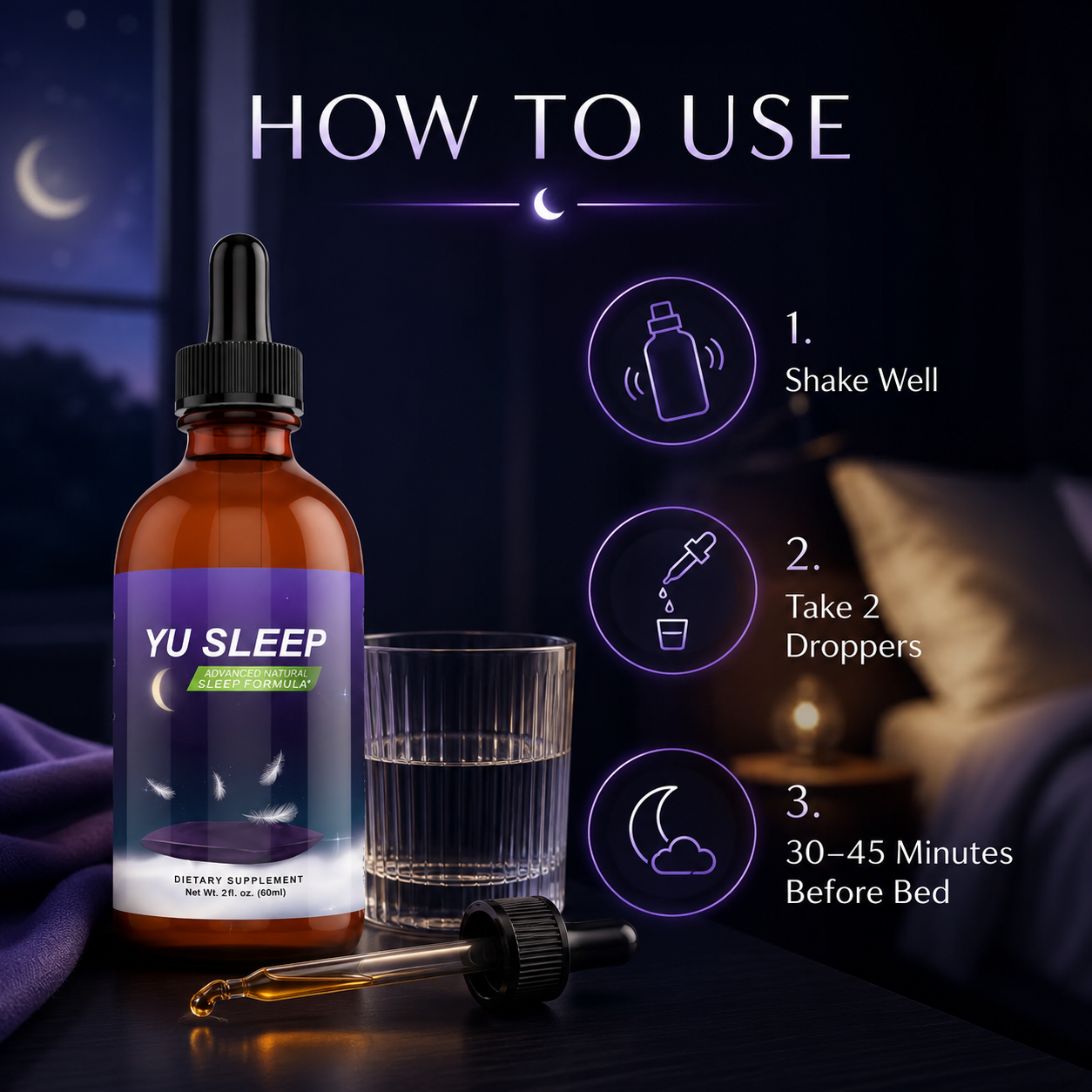 How to use Yu Sleep liquid drops